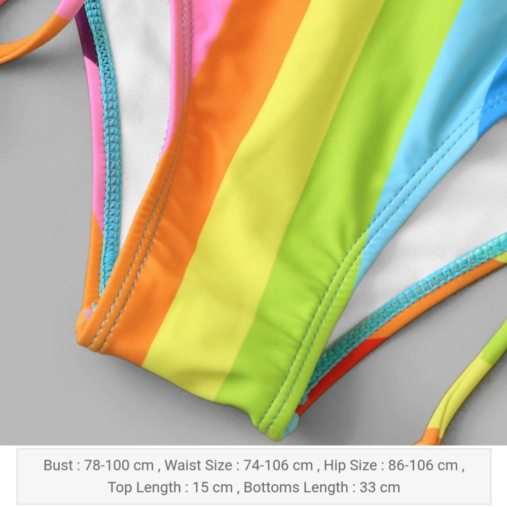 π5/$20 ποΈ Multi-Color Zebra Bikini - Picture 6 of 7